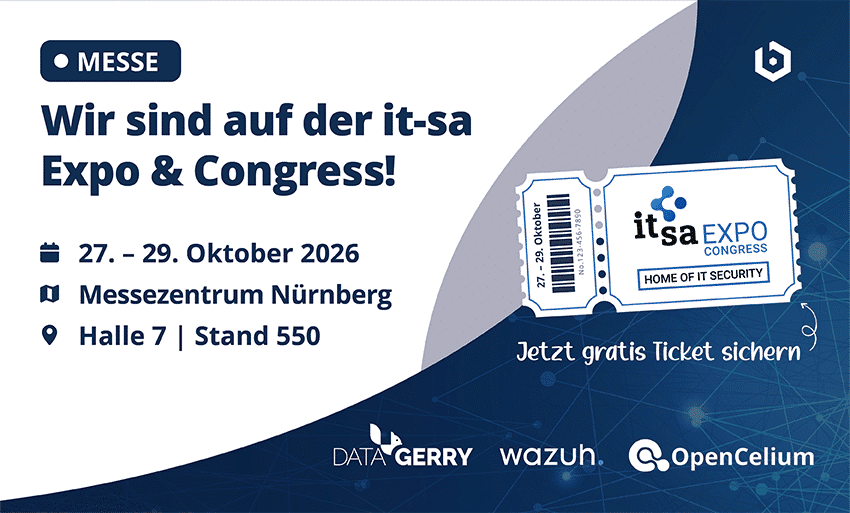 DataGerry auf der it-sa 2026: Open Source Security, Automation und Integration live erleben