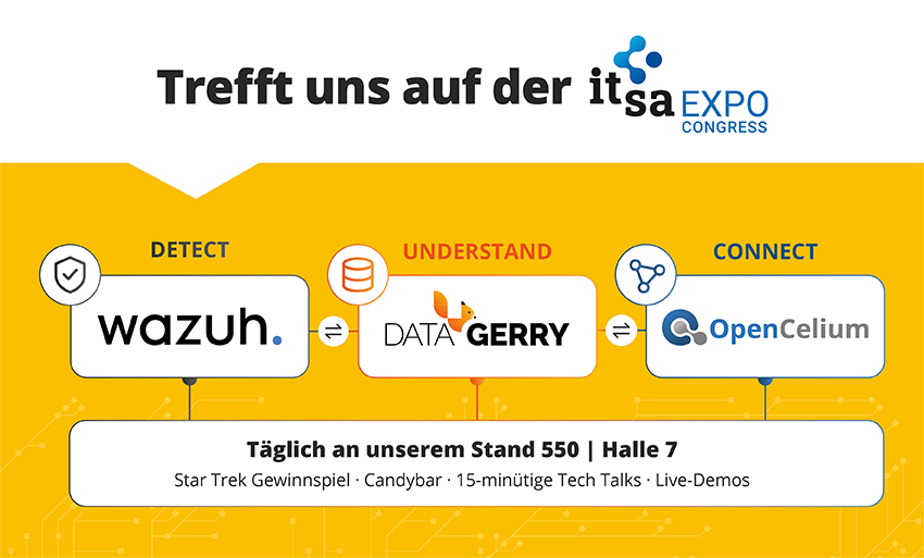 it-sa 2026: Open Source Security Stack mit Wazuh, DataGerry und OpenCelium